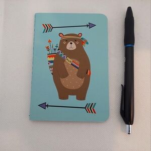 FREE ADD-ON WITH PURCHASE Bear Stitched Lined Notebook NEW
